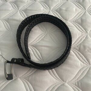 BULLIANT Men's Belts, Leather Woven Braided Belt Size 38-44"
